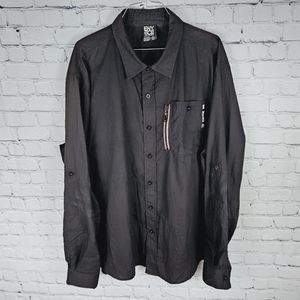 ENYCE | button up long sleeve collared shirt